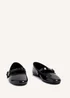 Linzi Odette Black Faux Patent Mary Jane Pumps - Size 6 Image 3