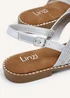 Linzi Vasvi Silver Intertwined Knitted Sandal - Size 5 Image 5