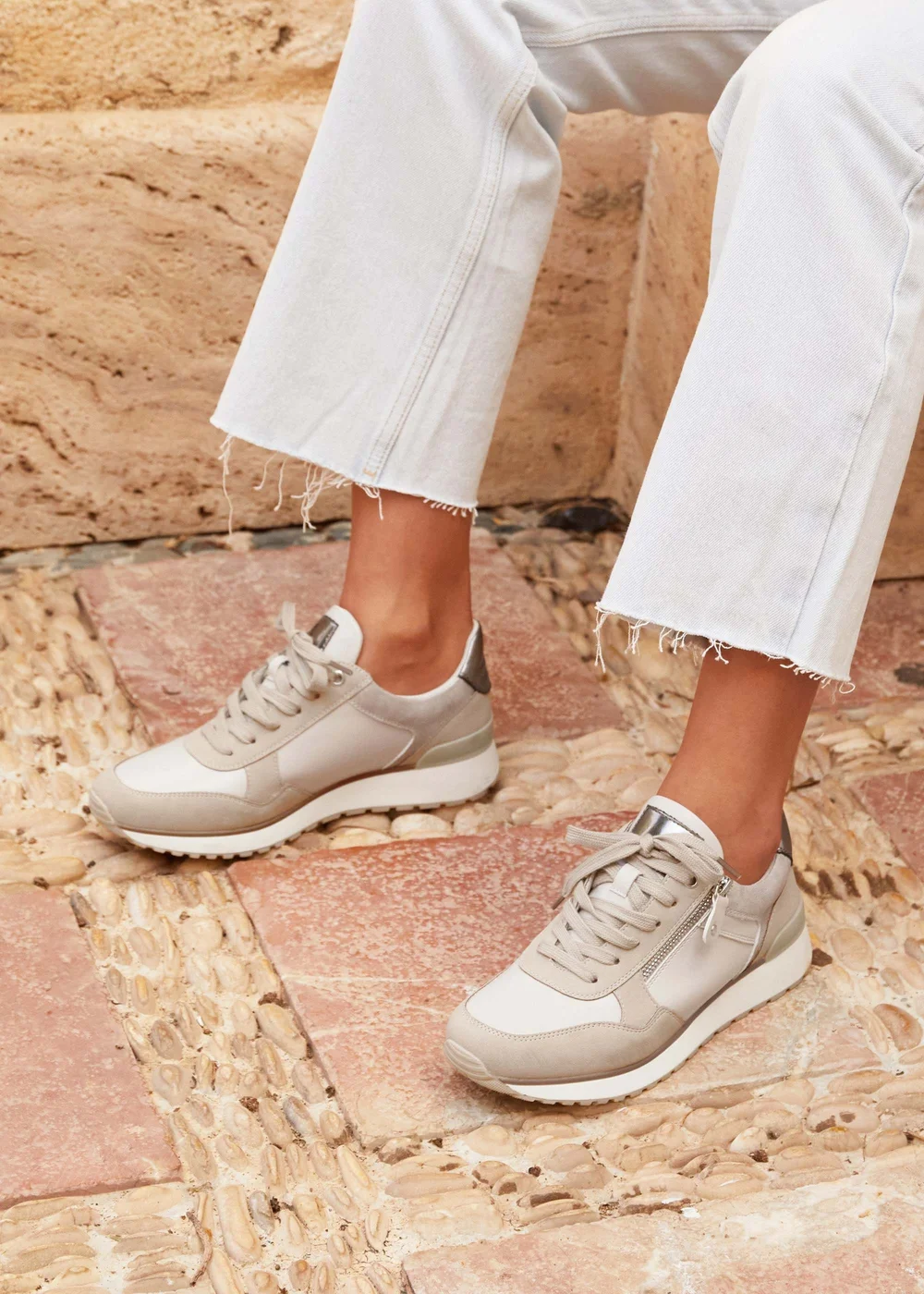 Linzi Euston Mocha Trainer - Size 8 Image 1