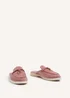 Linzi Alix Pink Faux Suede Slip On Summer Mule - Size 6 Image 3