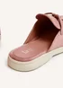 Linzi Alix Pink Faux Suede Slip On Summer Mule - Size 6 Image 5