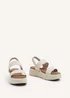 Linzi Gia Nude Faux Leather Chunky Padded Flatform Sandal - Size 8 Image 3