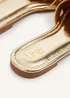 Linzi Fletcher Gold Faux Leather Slider - Size 4 Image 5