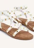 Linzi Billie White Studded Gladiator Sandal - Size 4 Image 4