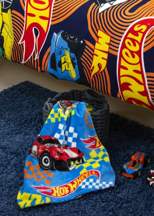 Hot Wheels Flame Fleece Throw - One Size Image 4