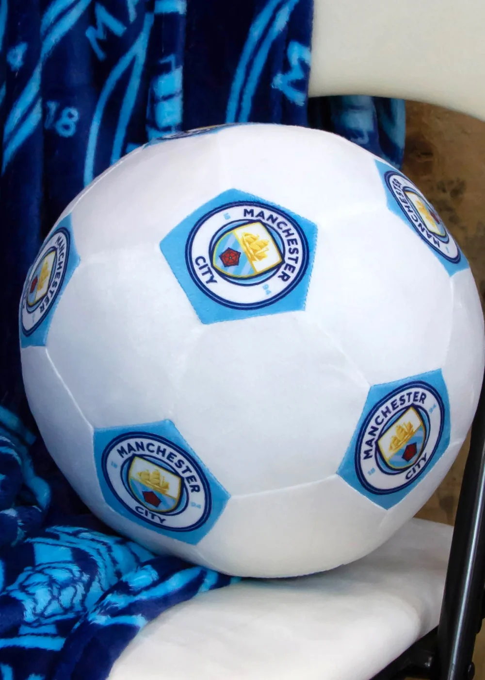 Manchester City FC Soccer 3D Decorative Cushion - One Size Image 2