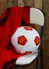 Manchester United Soccer 3D Round Ball Decorative Cushion - One Size Image 1