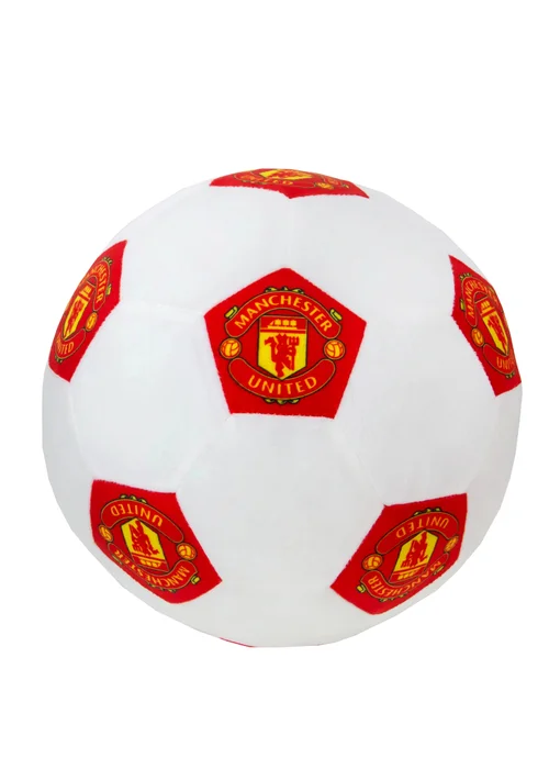 Manchester United Soccer 3D Round Ball Decorative Cushion - One Size Image 4