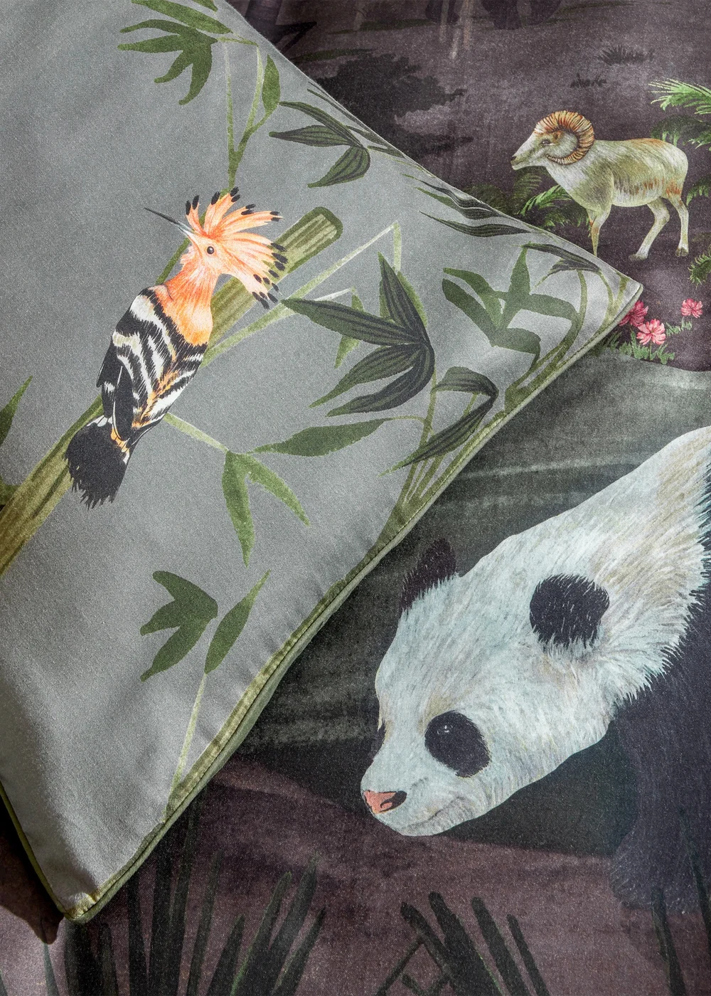 Paoletti Chuan Exotic Jungle Pillow Case Pair - One Size Image 3