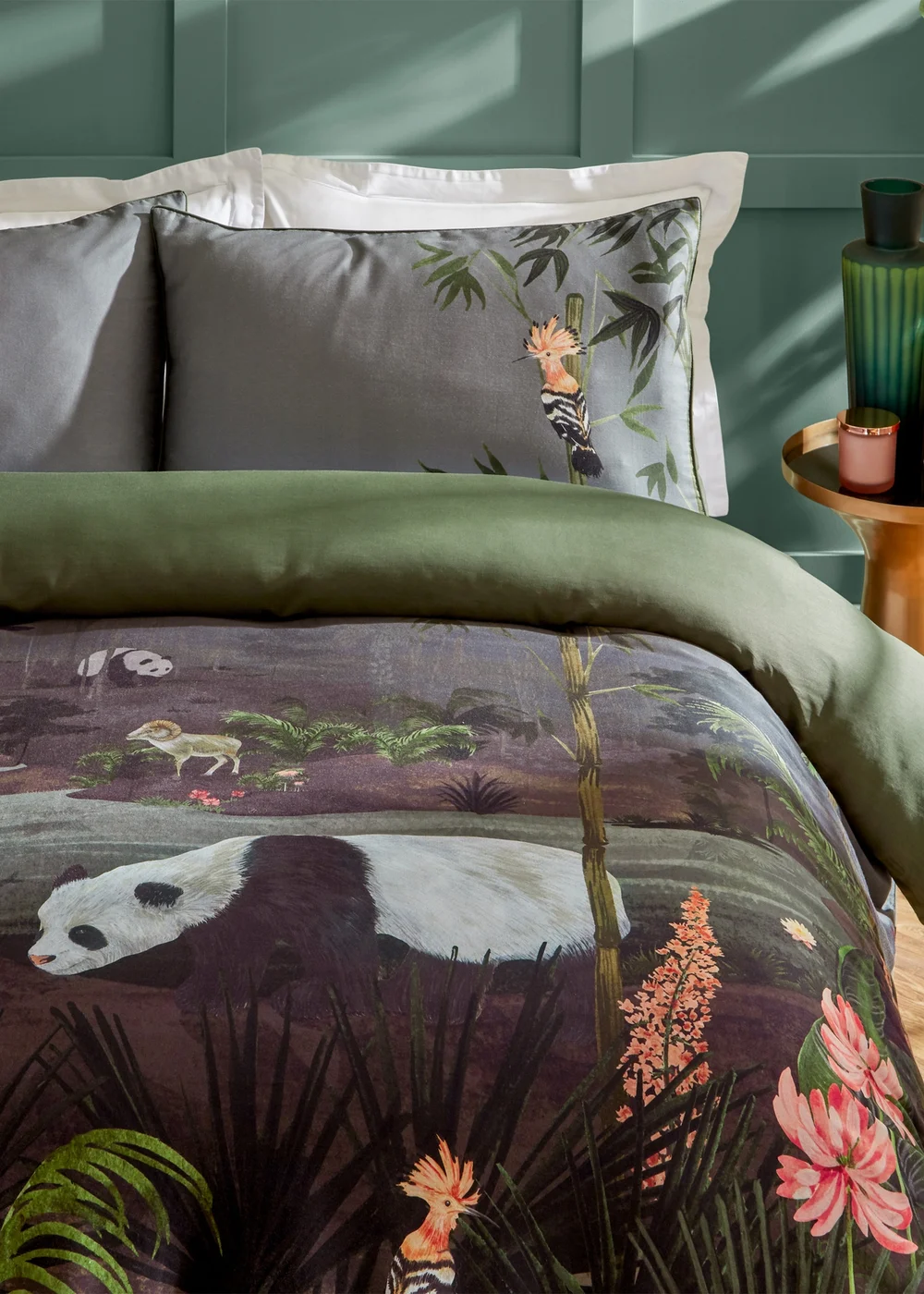 Paoletti Chuan Exotic Jungle Pillow Case Pair - One Size Image 2