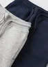 2 Pack Boys Navy & Grey Jogging Bottoms (1-7yrs) - 1 to 1 half years Image 2