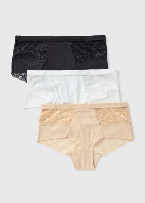 3 Pack Multi Lace Midi Knickers - 8 Image 1