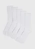 5 Pack White Sports Socks - Sizes 6 - 8.5 Image 1