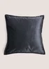 Black Velvet Cushion Image 1