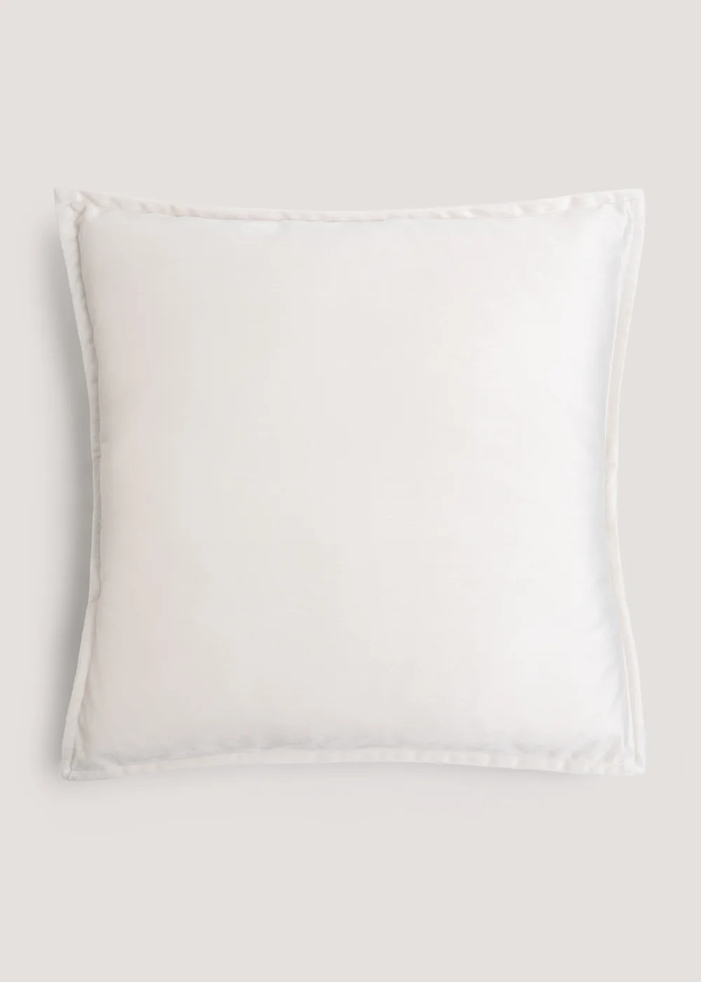 Beige Velvet Cushion Image 1