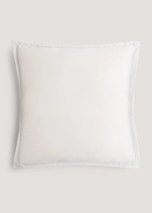 Beige Velvet Cushion Image 1