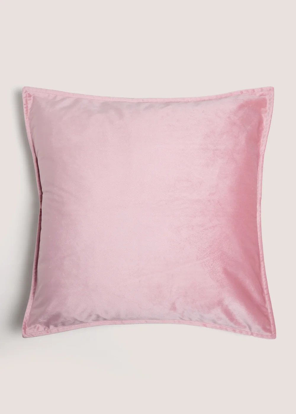 Large Pink Velvet Cushion Image 1