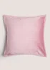 Large Pink Velvet Cushion Image 1