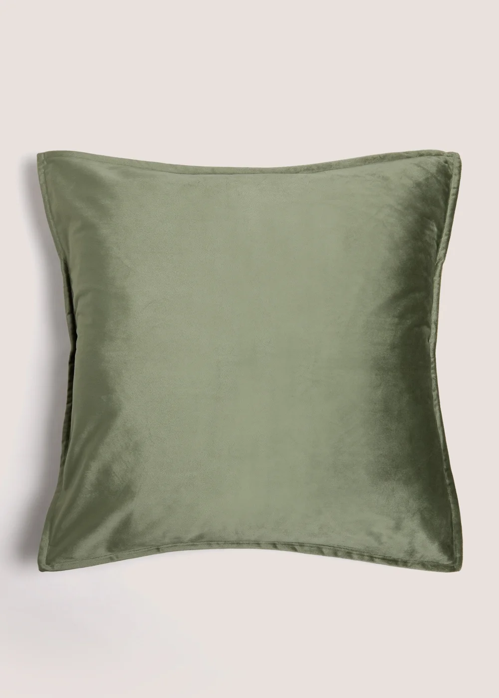 Large Green Velvet Cushion Image 1