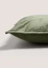 Large Green Velvet Cushion Image 2