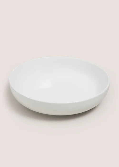 White Coupe Pasta Bowl Image 1