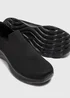 Black Knitted Slip On Trainers - Size 3 Image 2