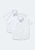 2 Pack Girls White Plus Fit School Blouses (6-16yrs) - Age 10 Years Image 1