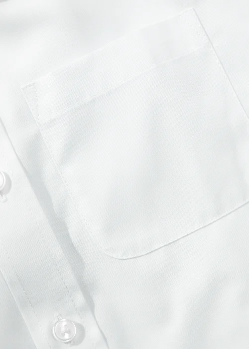 2 Pack Boys White Slim Fit School Shirts (4-16yrs) - Age 4 Years Image 2