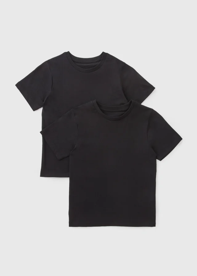 2 Pack Kids Black T-Shirts (3-16yrs)