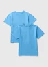 2 Pack Blue T-Shirts (3-16yrs) - Age 13 Years Image 1