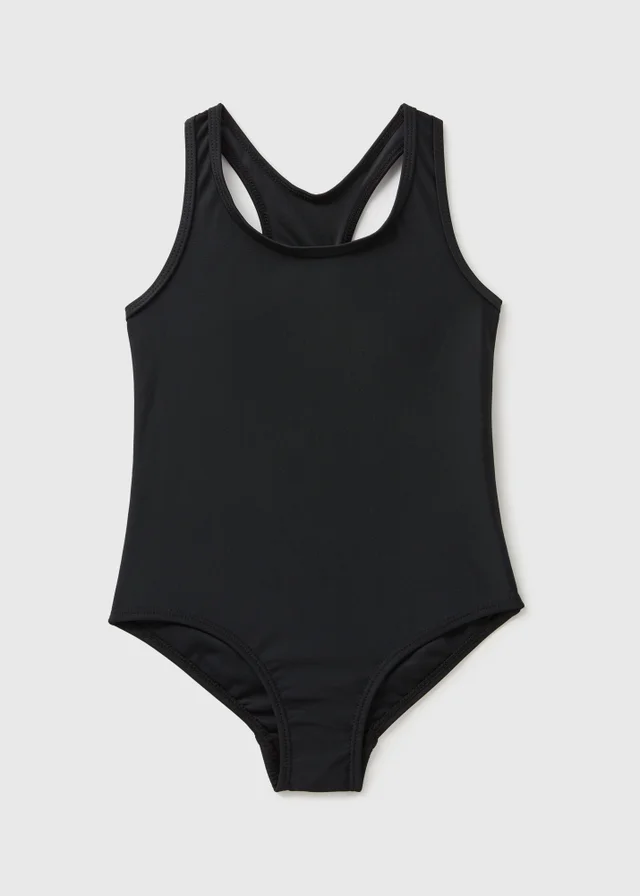 Girls Black Swimsuit (3-13yrs)