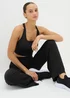 Souluxe Black Bootleg Jogging Bottoms - Small Image 3