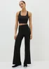 Souluxe Black Bootleg Jogging Bottoms - Small Image 1