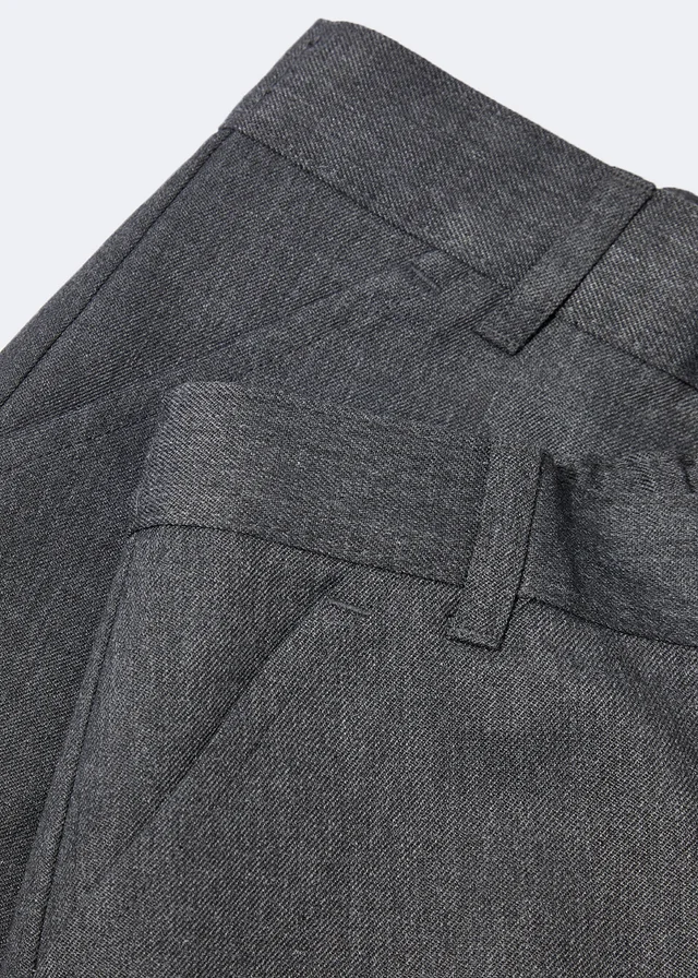 Boys Grey Regular School Shorts (3-13yrs)