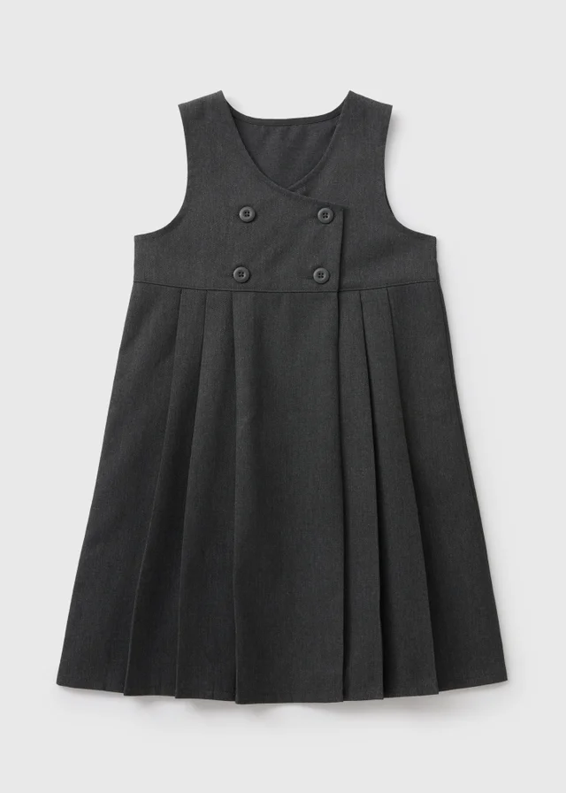 Girls Double Breasted Pinafore (3-9yrs)