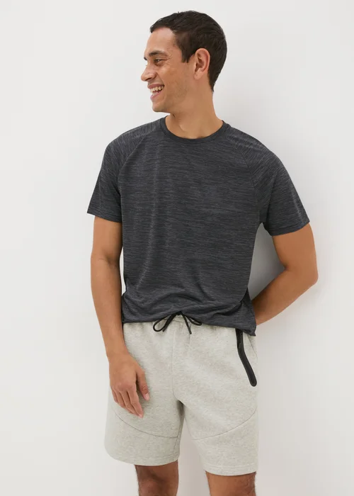 Souluxe Grey Panel Jogger Shorts - XS Image 2