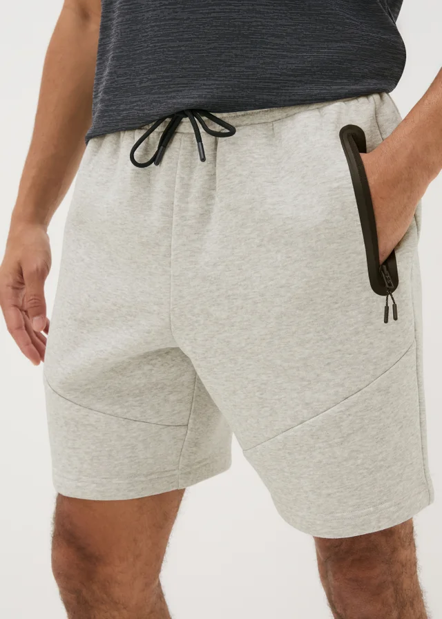Souluxe Grey Panel Jogger Shorts