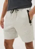 Souluxe Grey Panel Jogger Shorts - XS Image 1