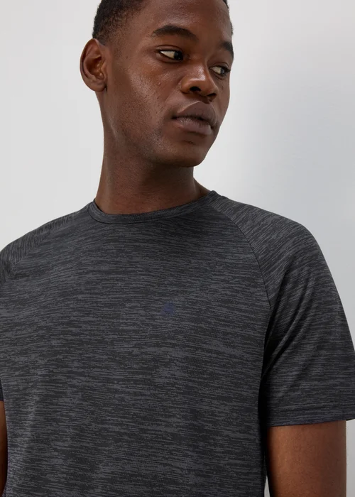 Souluxe Black Basic 2 Tone T-Shirt - Extra small Image 3