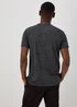Souluxe Black Basic 2 Tone T-Shirt - Extra small Image 2