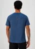 Souluxe Navy Basic 2 Tone T-Shirt - Extra small Image 2