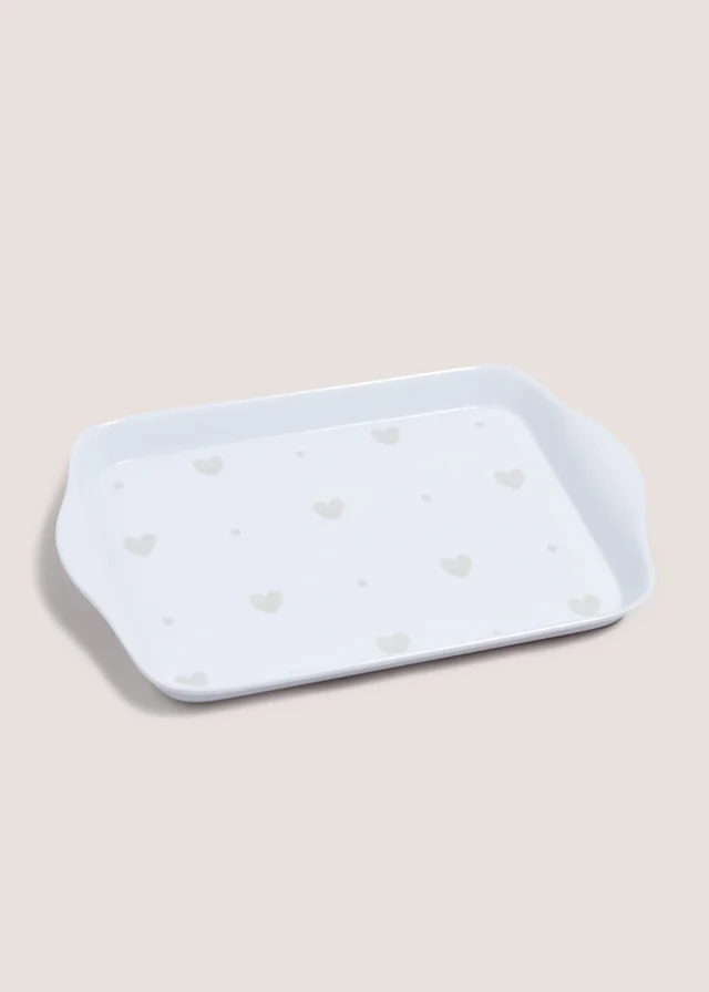 Neutral Heart Tea Tray