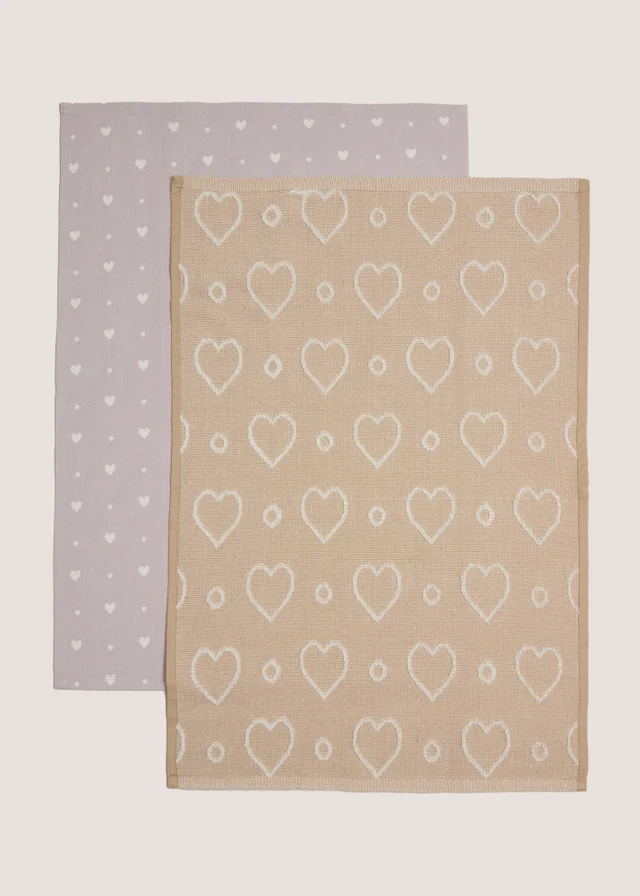 Grey Heart Oven Gloves