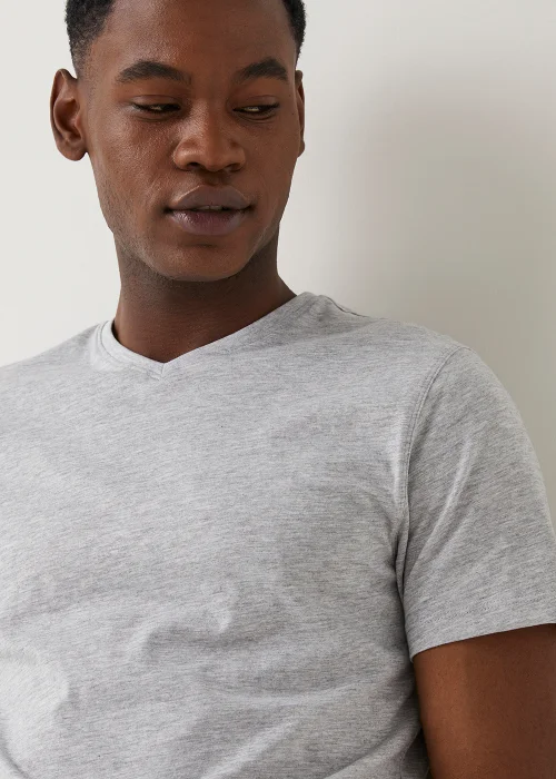 Grey Essential V-Neck T-Shirt - Extra small Image 1