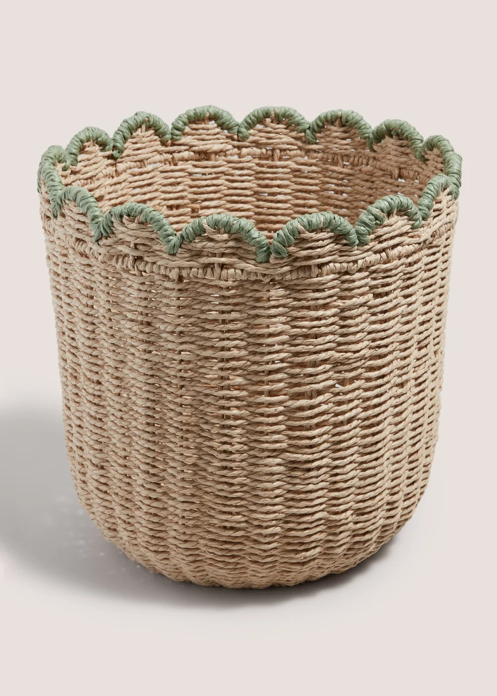 Scallop Edge Storage Basket Image 1