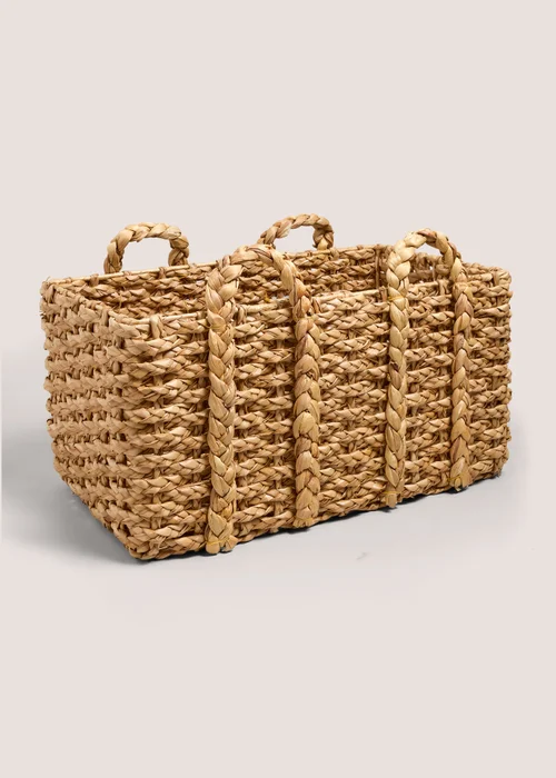 Chunky Handle Rectangular Basket Image 1