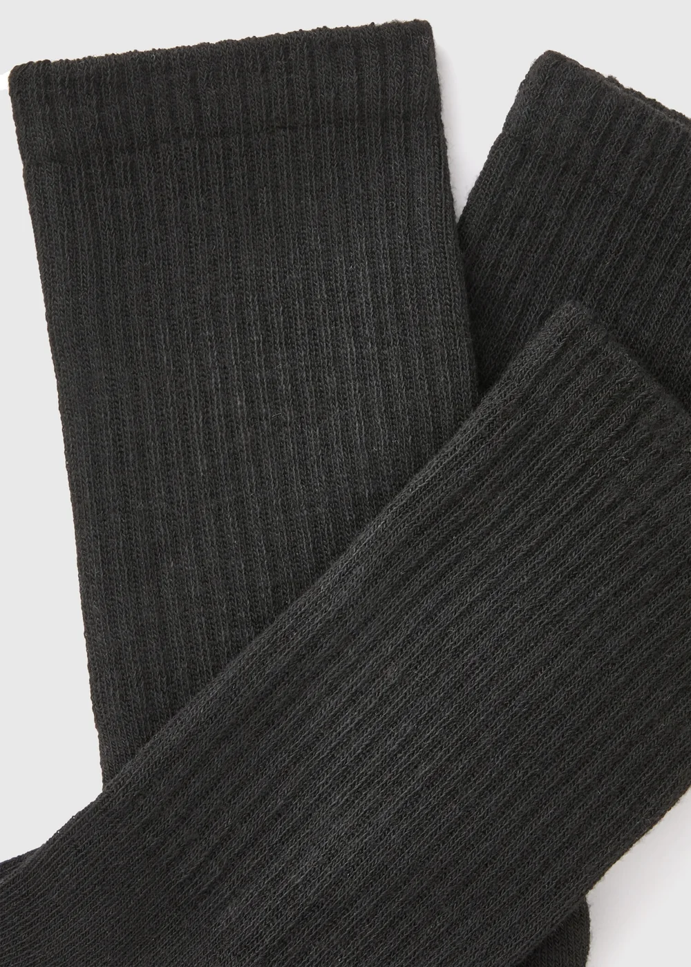 3 Pack Black Crew Sports Socks - One Size Image 2