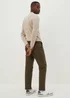 Khaki Straight Fit Chinos - 30 Waist Regular Image 2