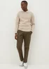 Khaki Straight Fit Chinos - 30 Waist Regular Image 1