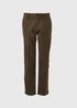 Khaki Straight Fit Chinos - 30 Waist Regular Image 4